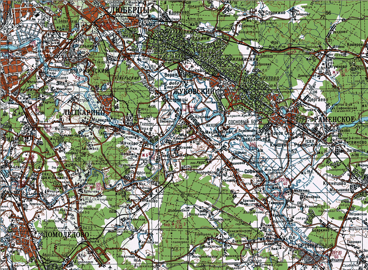 Карта проезда до Бронниц